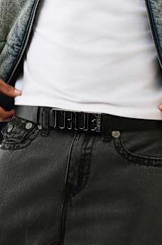 LOGO BUCKLE BELT, image 1