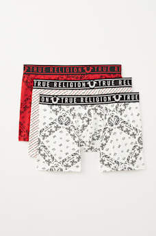 MEN&rsquo;S 3-PACK BANDANA PRINT BOXER BRIEFS, image 1