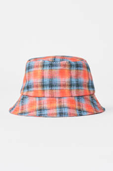 LOGO PLAID BUCKET HAT, image 4