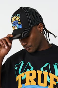 EMBROIDERED LOGO TRUCKER HAT, image 2