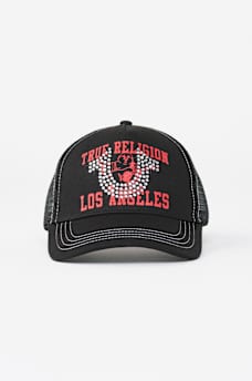 CRYSTAL HORSESHOE TRUCKER HAT, image 5