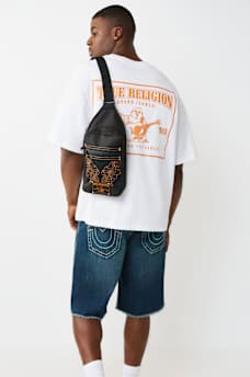 LOGO EMBROIDERED PATCH SLING BAG, image 2