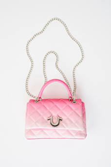 QUILTED HORSESHOE HANDBAG