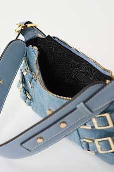 BOLSO DE MANO CON HEBILLA DE HERRADURA, image 5