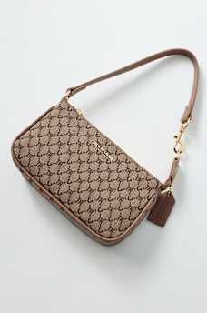 LOGO HORSESHOE ALLOVER PRINT HANDBAG, image 4