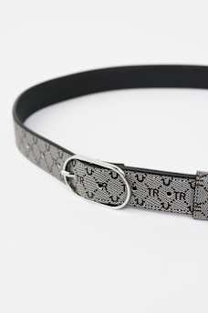 CINTUR&Oacute;N CON ESTAMPADO DE MONOGRAMA DE HERRADURA, image 2