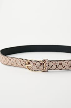 CINTUR&Oacute;N CON ESTAMPADO DE MONOGRAMA DE HERRADURA, image 2