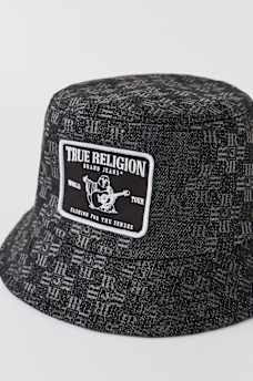 LOGO DENIM BUCKET HAT, image 2