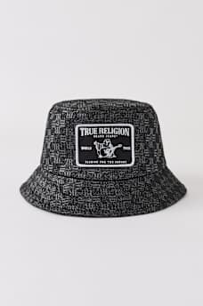 LOGO DENIM BUCKET HAT, image 1