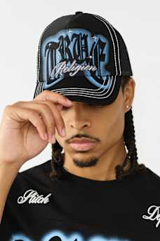 LOGO SCRIPT TRUCKER HAT, image 1