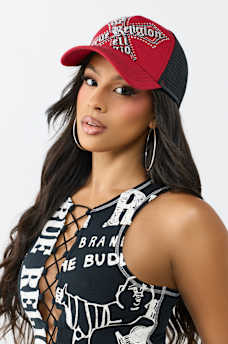 LOGO GRAPHIC TRUCKER HAT, image 2