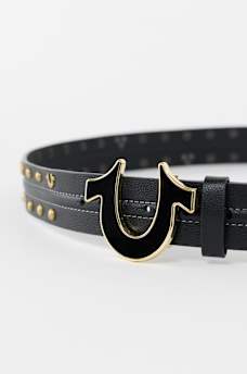 STUDDED HORSESHOE BUCKLE BELT, image 3