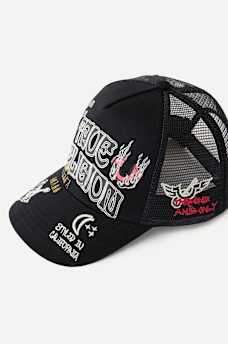 FLAME HORSESHOE TRUCKER HAT, image 6
