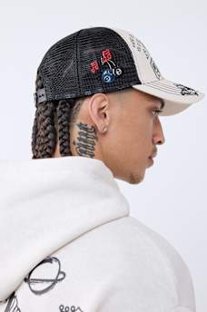 FLAME HORSESHOE TRUCKER HAT, image 4