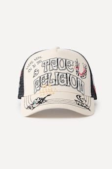 FLAME HORSESHOE TRUCKER HAT, image 5