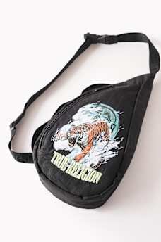EMBROIDERED TIGER SLING BAG, image 3