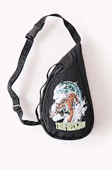 EMBROIDERED TIGER SLING BAG, image 1