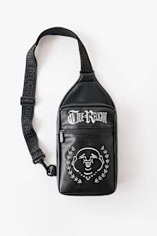 MOCHILA BANDOLERA CON ROSTRO DE BUDDHA CIRCULAR