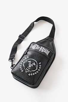 MOCHILA BANDOLERA CON ROSTRO DE BUDDHA CIRCULAR