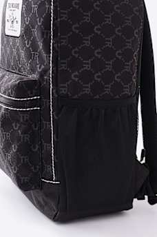 LOGO PATCH ALLOVER PRINT BACKPACK