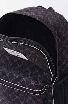 LOGO PATCH ALLOVER PRINT BACKPACK