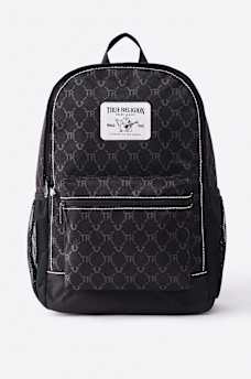 LOGO PATCH ALLOVER PRINT BACKPACK