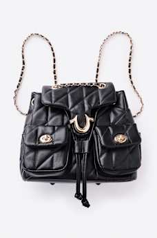 QUILTED HORSESHOE BAG