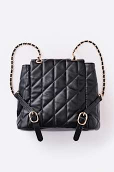 QUILTED HORSESHOE BAG
