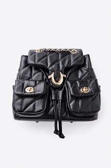 QUILTED HORSESHOE BAG
