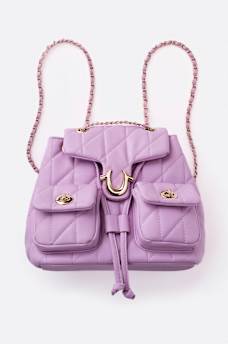 QUILTED HORSESHOE BAG
