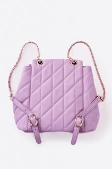 QUILTED HORSESHOE BAG