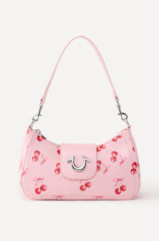 HORSESHOE CHERRY FLAP HANDBAG