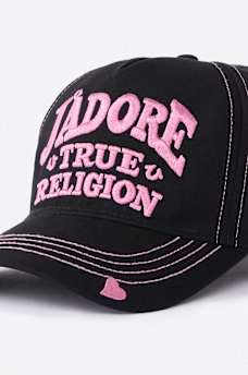 J'ADORE LOGO TRUCKER HAT