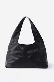 FAUX LEATHER HORSESHOE BAG