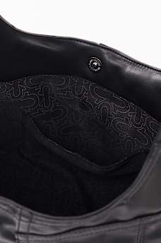 FAUX LEATHER HORSESHOE BAG