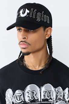 HORSESHOE LOGO RHINESTUDS BASEBALL HAT