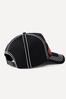 CONTRAST STITCH LOGO BASEBALL HAT