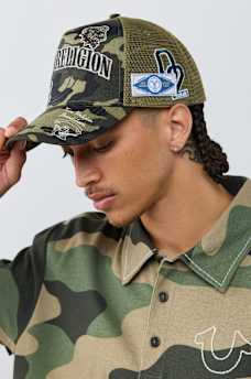 MULTI-LOGO TRUCKER HAT