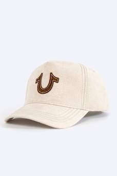 CONTRAST HORSESHOE SUEDE HAT