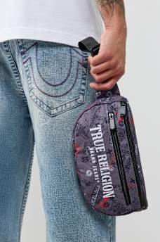 ALLOVER PRINT LOGO CROSSBODY BAG