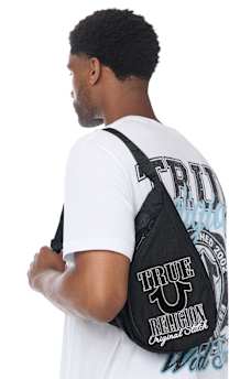 HORSESHOE SCRIPT SLING BAG
