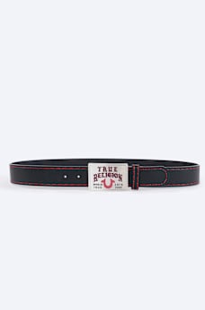 LOGO SQUARE BUCKLE BELT