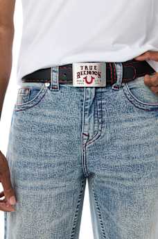 LOGO SQUARE BUCKLE BELT