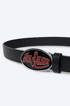 LOGO SCRIPT BUCKLE BELT