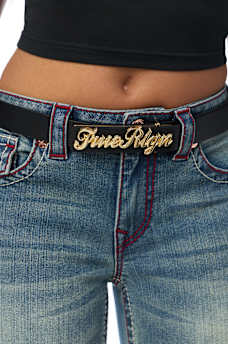 TRUE LOGO BUCKLE BELT