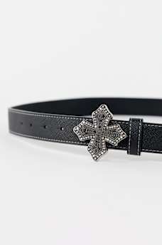 GRAPHIC LOGO BUCKLE BELT