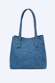 MULTI LOGO DENIM TOTE BAG