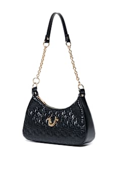 ALLOVER HORSESHOE SHOULDER BAG