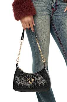 ALLOVER HORSESHOE SHOULDER BAG