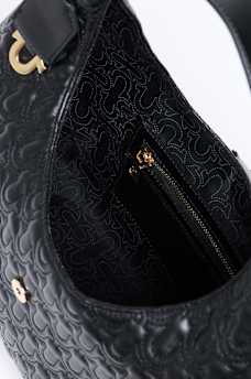 HORSESHOE EMBOSSED HOBO BAG